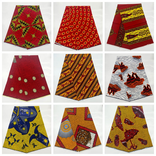 Soft 100% Cotton Veritable Real African Wax Print Fabric - Azahshopping