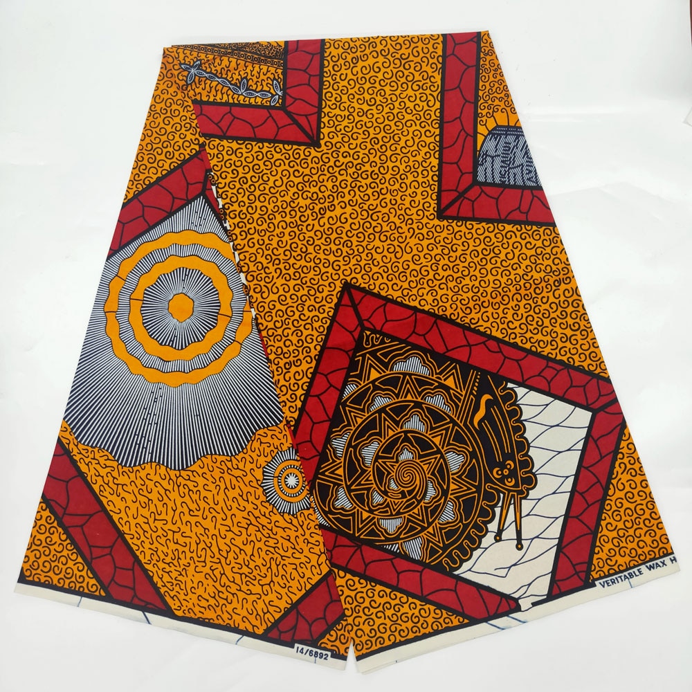 Soft 100% Cotton Veritable Real African Wax Print Fabric - Azahshopping