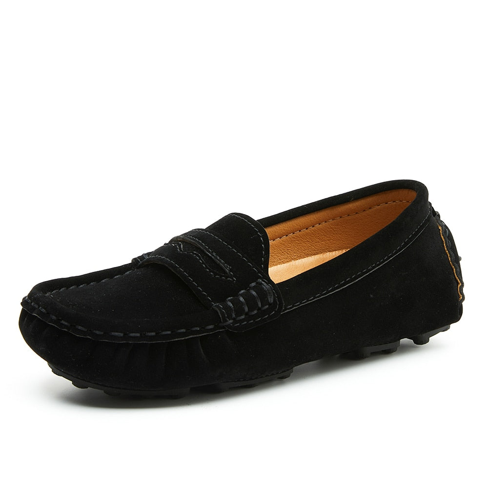 Loafers Flats Shoes Suede Leather