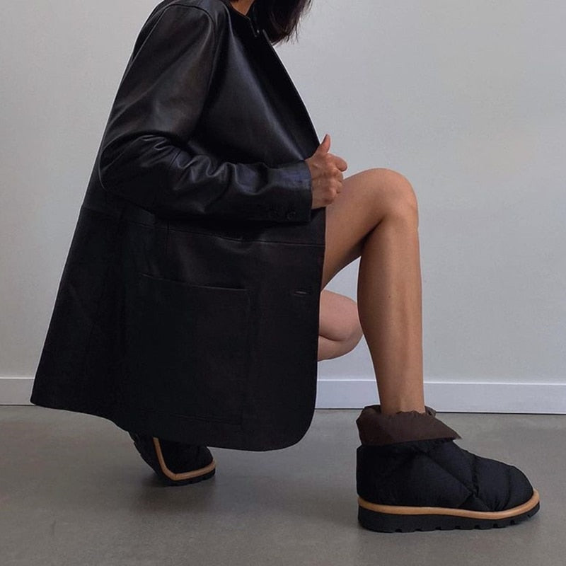 Snow Boots Platforms Casual Short Shoes for Woman