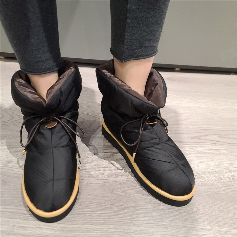 Snow Boots Platforms Casual Short Shoes for Woman