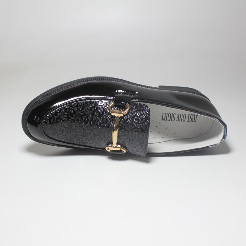 Formal Shoe For Party Wedding Black Patent Leather