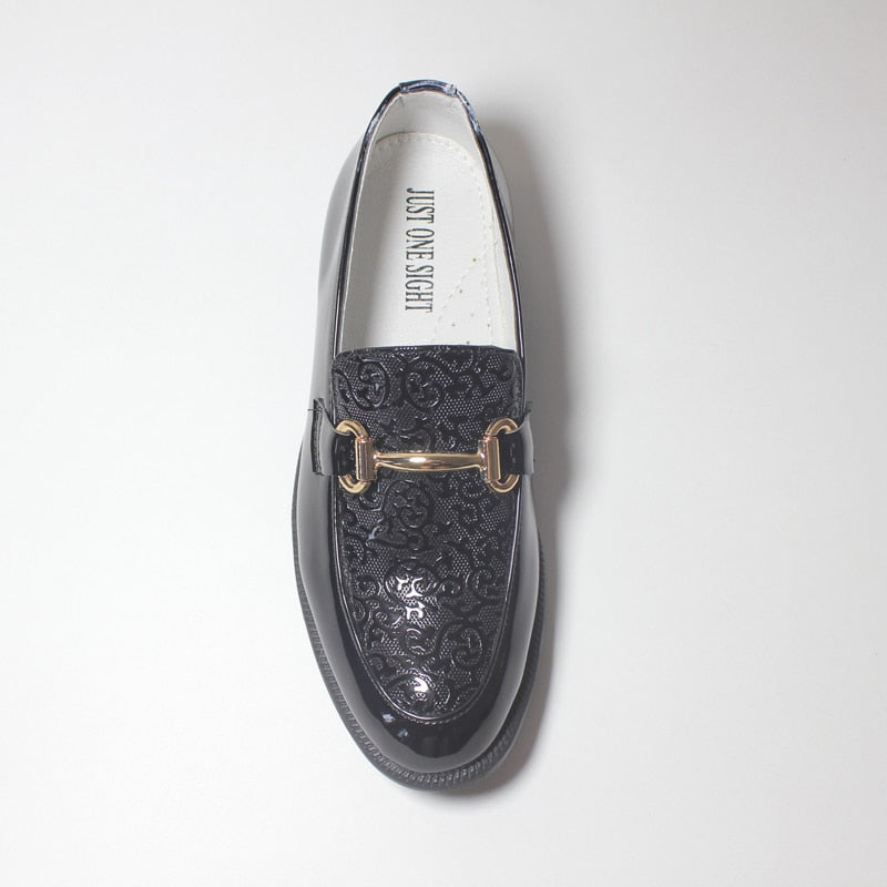 Formal Shoe For Party Wedding Black Patent Leather