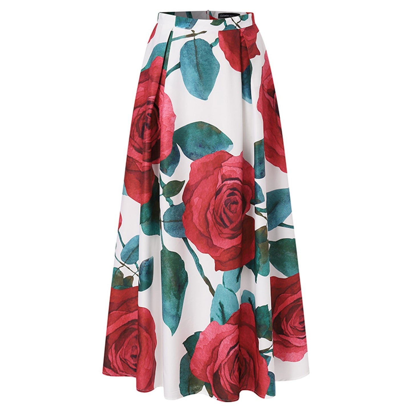 High Waist Flower Printed Bohemian Maxi Skirts