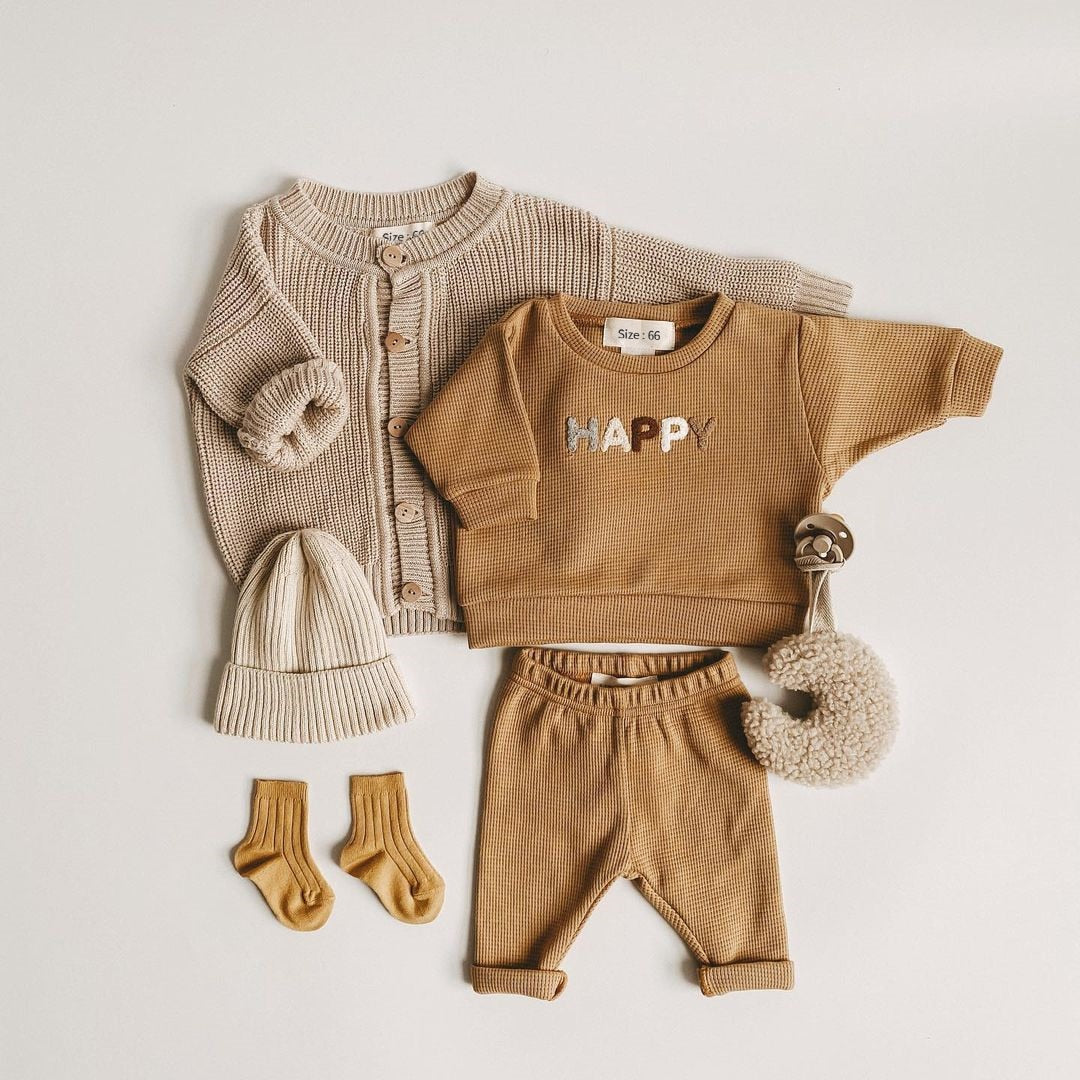 Pattern Casual Tops + Child Loose Trousers 2pcs Baby Boy Sets