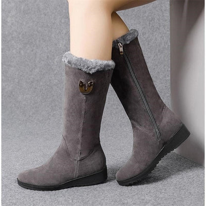 Fur Warm Chelsea High Boots for Women