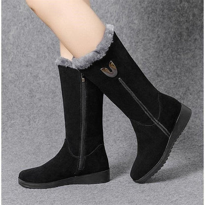 Fur Warm Chelsea High Boots for Women