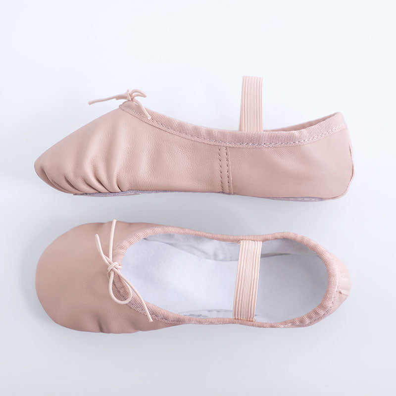 Genuine Leather Ballet Slippers for Girls