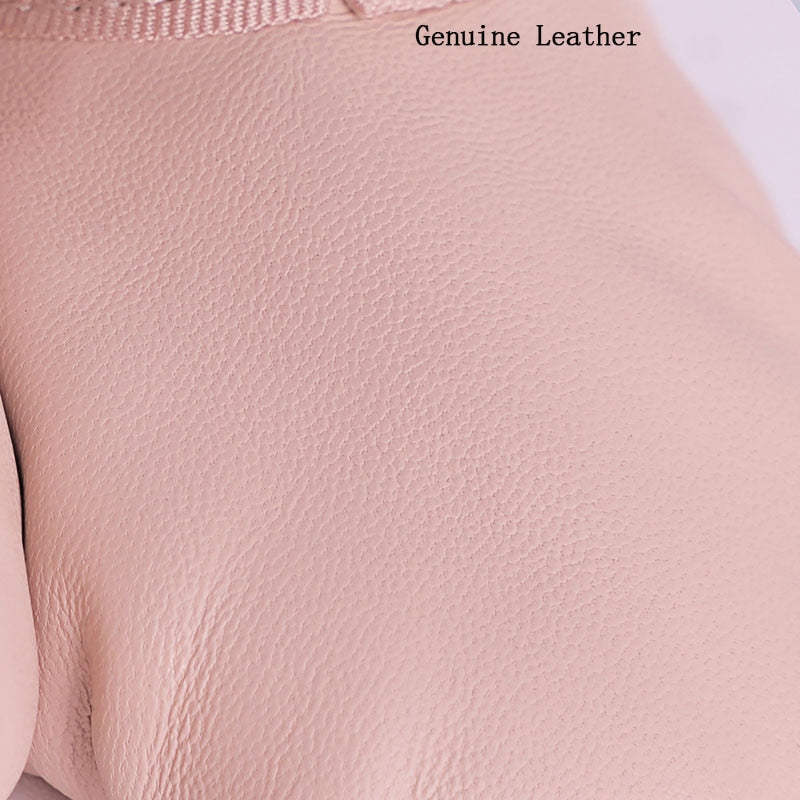 Genuine Leather Ballet Slippers for Girls