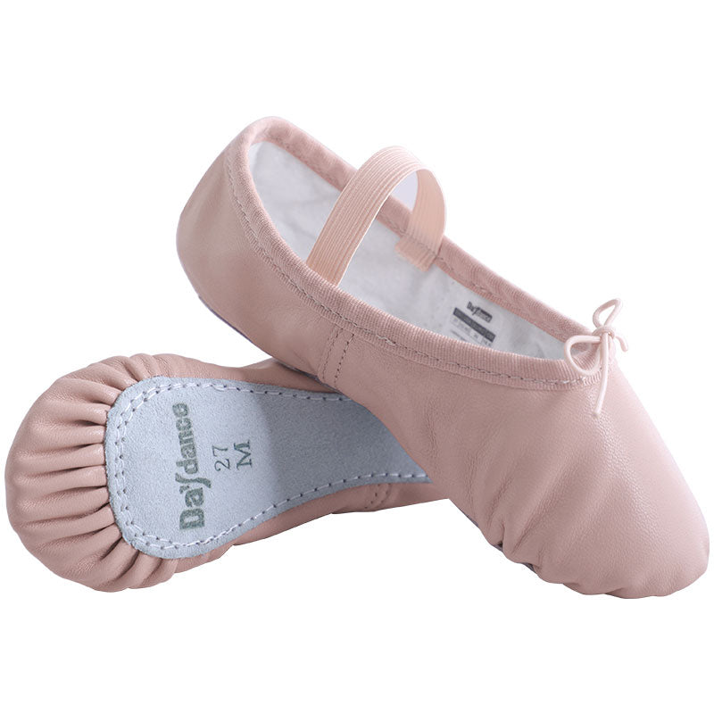 Genuine Leather Ballet Slippers for Girls