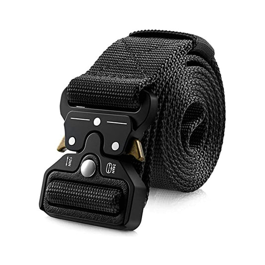 Genuine Tactical Belt Soft Real Nylon for Men And Women Black
