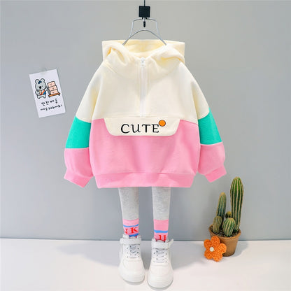 Hooded Casual T Shirt Pants Toddler Infant Children Sets