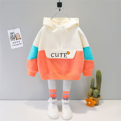 Hooded Casual T Shirt Pants Toddler Infant Children Sets