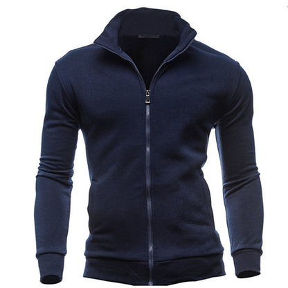 Sweatshirts Zipper Stand Collar for Men