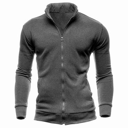 Sweatshirts Zipper Stand Collar for Men