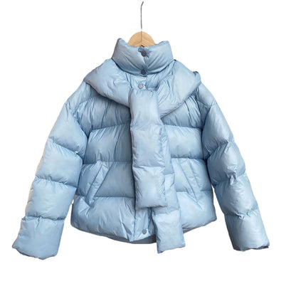 Thickened Short Hooded Oversize Parkas Puffer Warm Coat