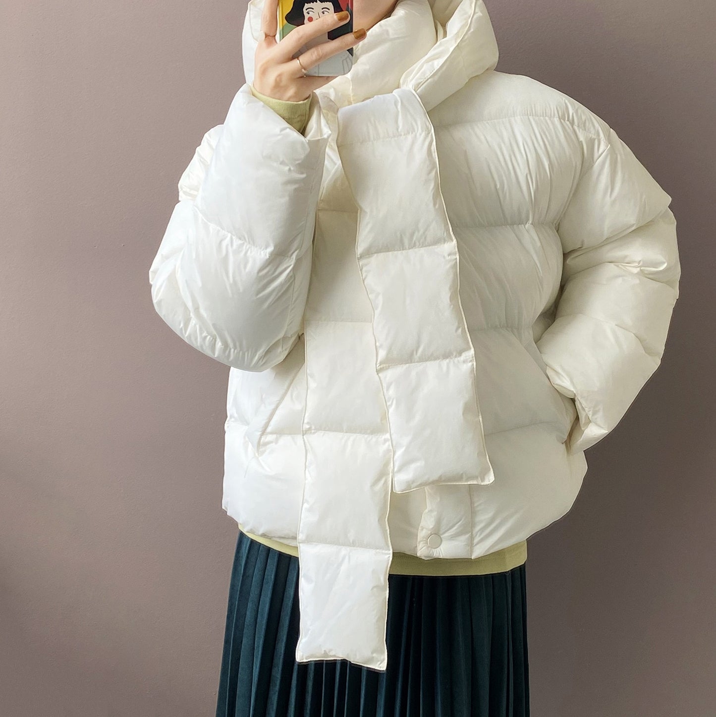 Thickened Short Hooded Oversize Parkas Puffer Warm Coat