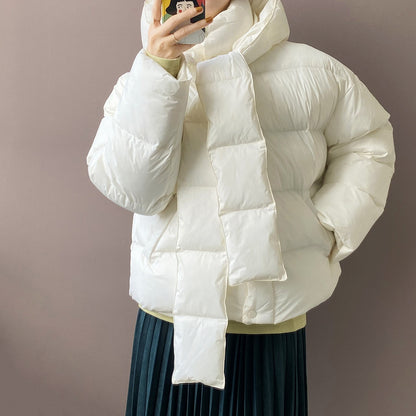 Thickened Short Hooded Oversize Parkas Puffer Warm Coat
