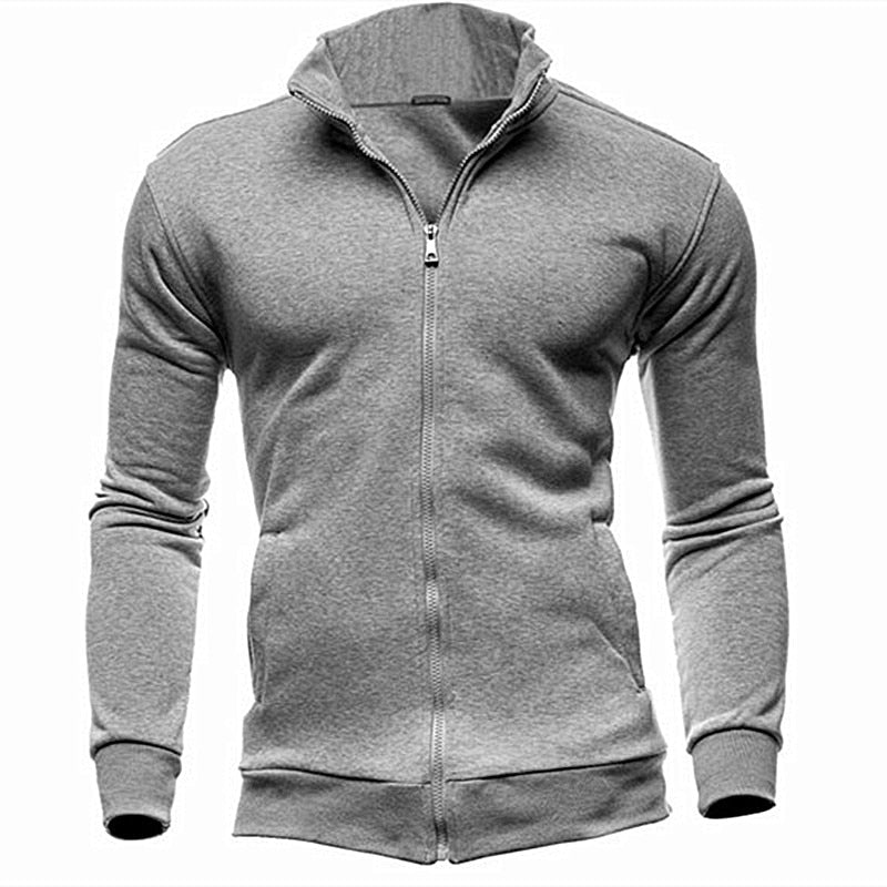 Sweatshirts Zipper Stand Collar for Men