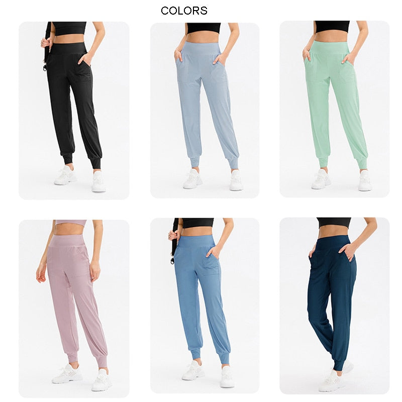 High Waist Women Joggers Pants For Yoga - Azahshopping