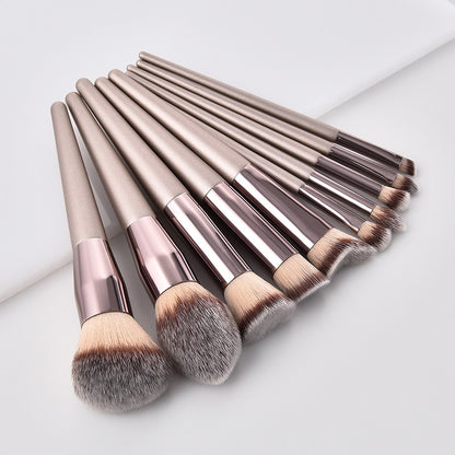 Hot Champagne Makeup Brushes Set for Women