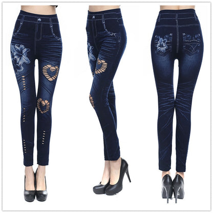 High Waist Skinny Jeggings Pants - Azahshopping