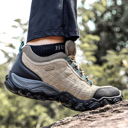 Wear-resistant Outdoor Sport Men Leather Hiking Shoes