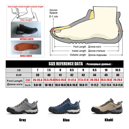 Wear-resistant Outdoor Sport Men Leather Hiking Shoes
