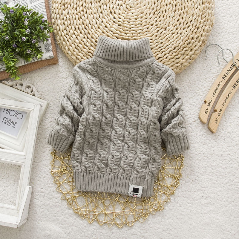 Tricots Turtleneck Pullover Baby Winter Sweaters