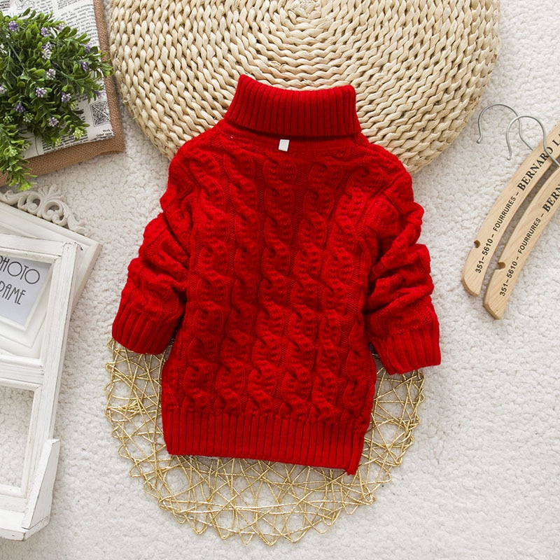 Tricots Turtleneck Pullover Baby Winter Sweaters