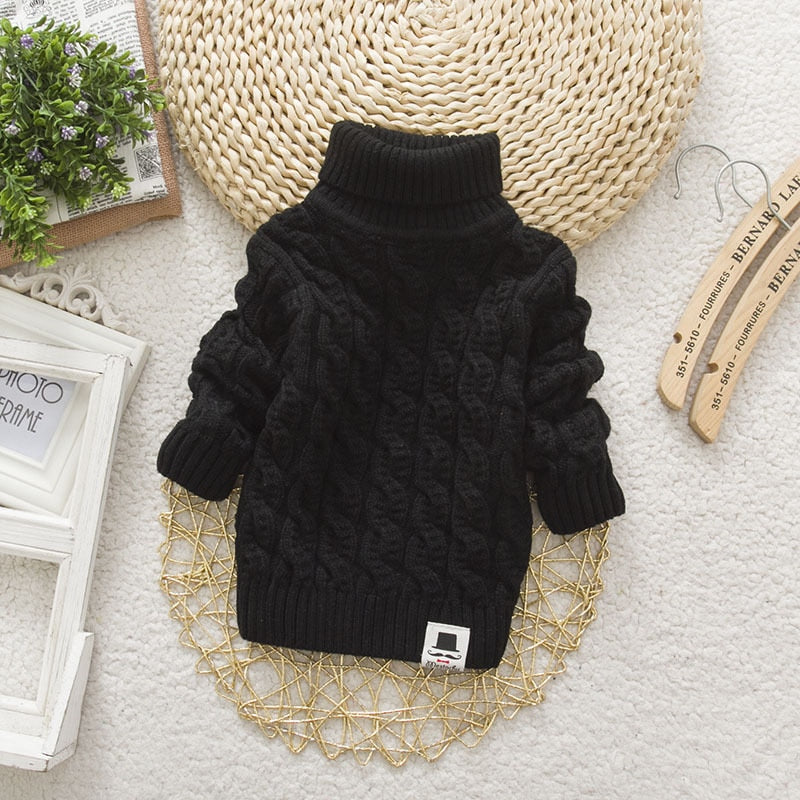 Tricots Turtleneck Pullover Baby Winter Sweaters