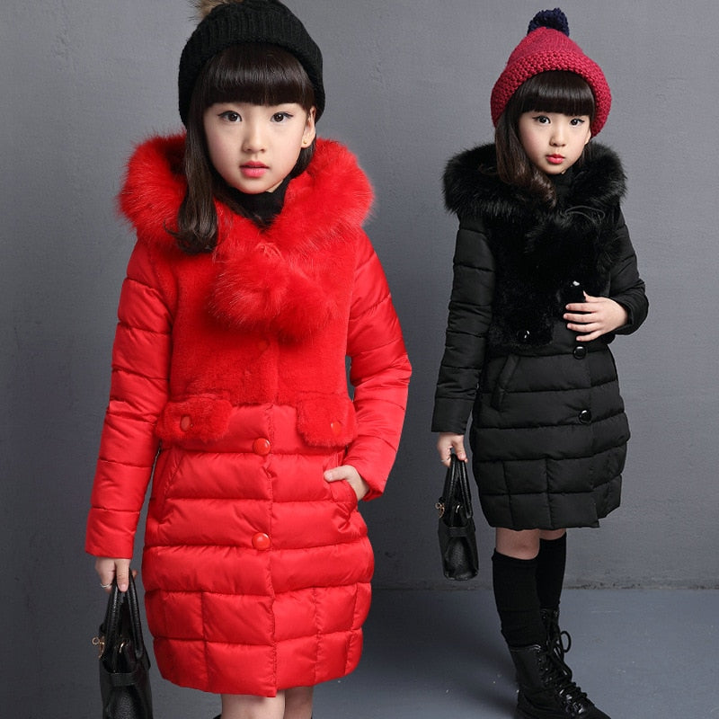 Hooded Winter Padded Jacket For Girls