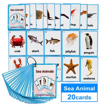Kids Montessori Baby Learn English Word Card Flashcards Cognitive Educational Toys