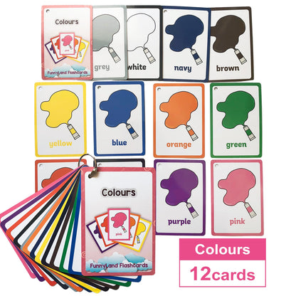 Kids Montessori Baby Learn English Word Card Flashcards Cognitive Educational Toys