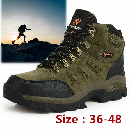 Fur Non Slip Winter Hiking Boots for Men