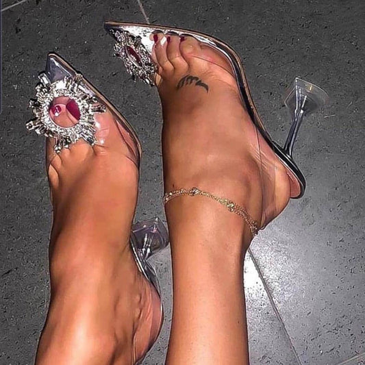 Luxury Pumps Transparent High Heels