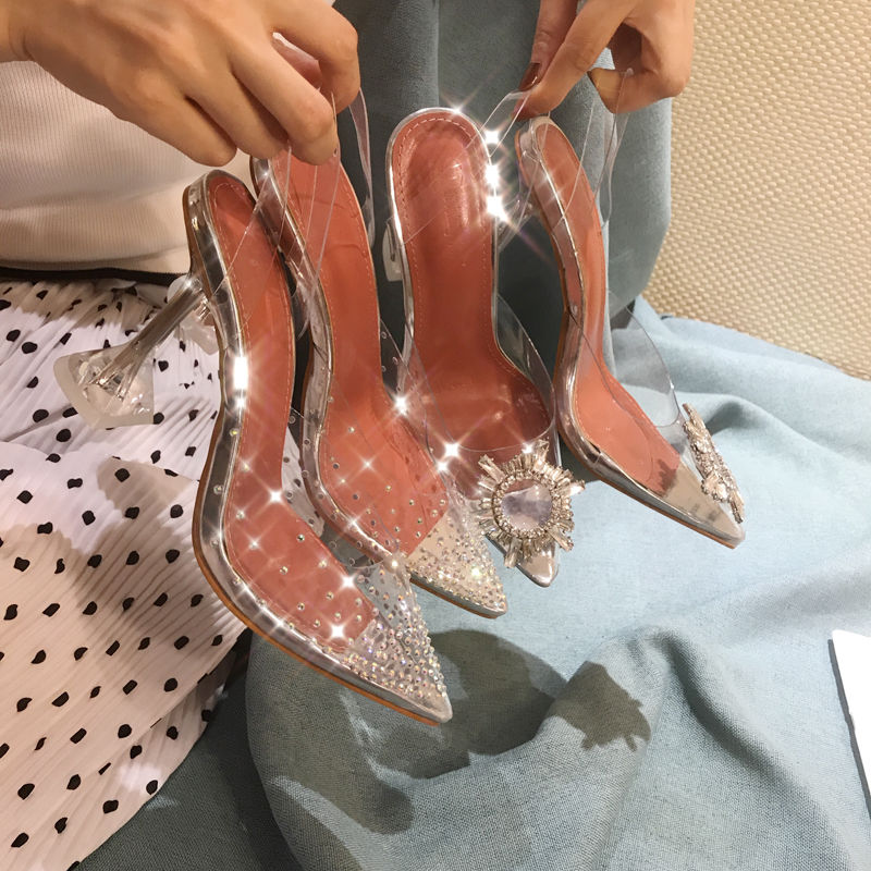 Luxury Pumps Transparent High Heels
