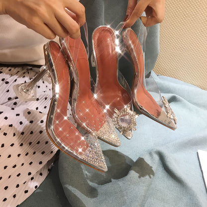 Luxury Pumps Transparent High Heels