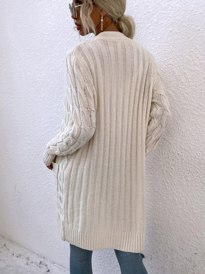 Knee Length Knitted Sweater for Women