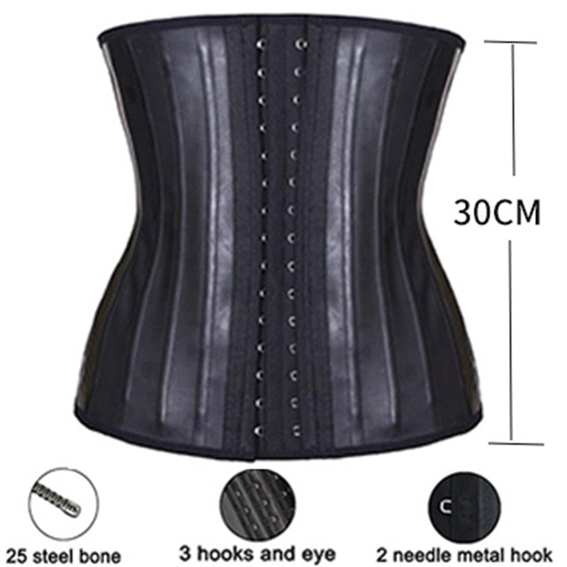 Latex Waist Trainer Corset Belly Slim Belt Body