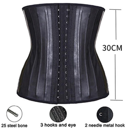 Latex Waist Trainer Corset Belly Slim Belt Body