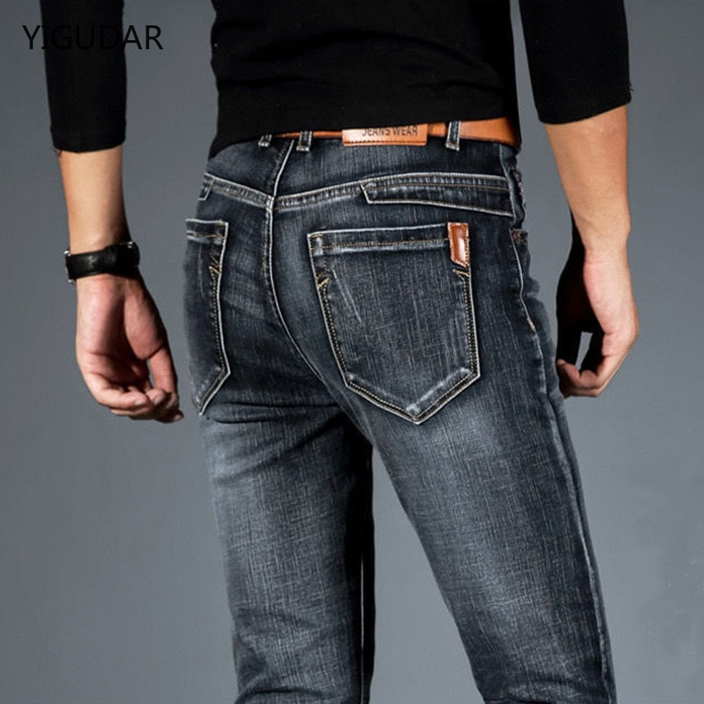 Soft Black Hombre Men Classic Denim Jeans