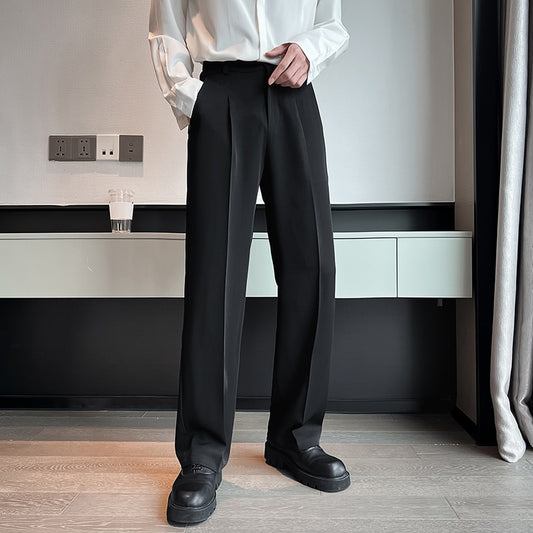 Formal Casual Wide Leg Trousers For Men