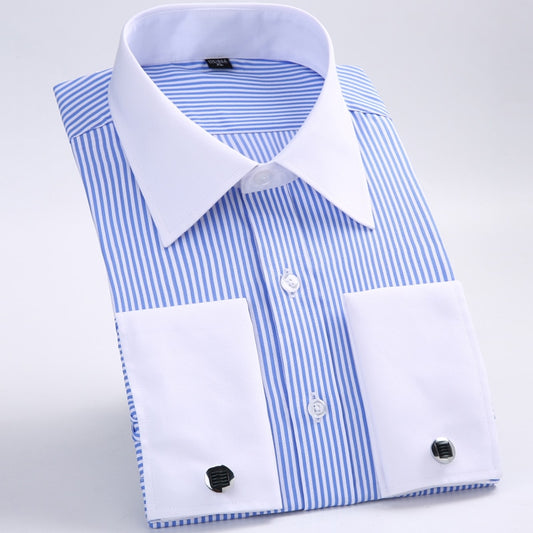 Standard-fit Long Sleeve Wedding Shirts (cufflink Included) - Shirts