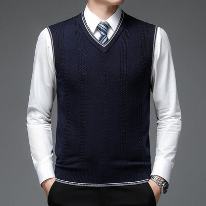 Pullover Sweater V Neck Knit Vest