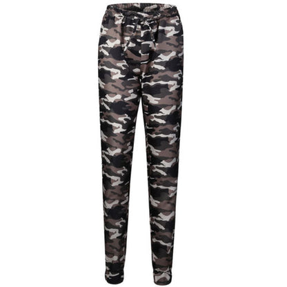Stretchy Waistband Convergent Trousers Fashion Plus Size Camouflage Stylish Skinny Army Green Jeans