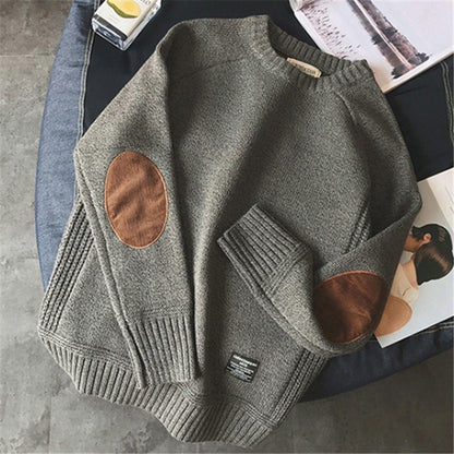 Knitted Round Neck Sweater for Men