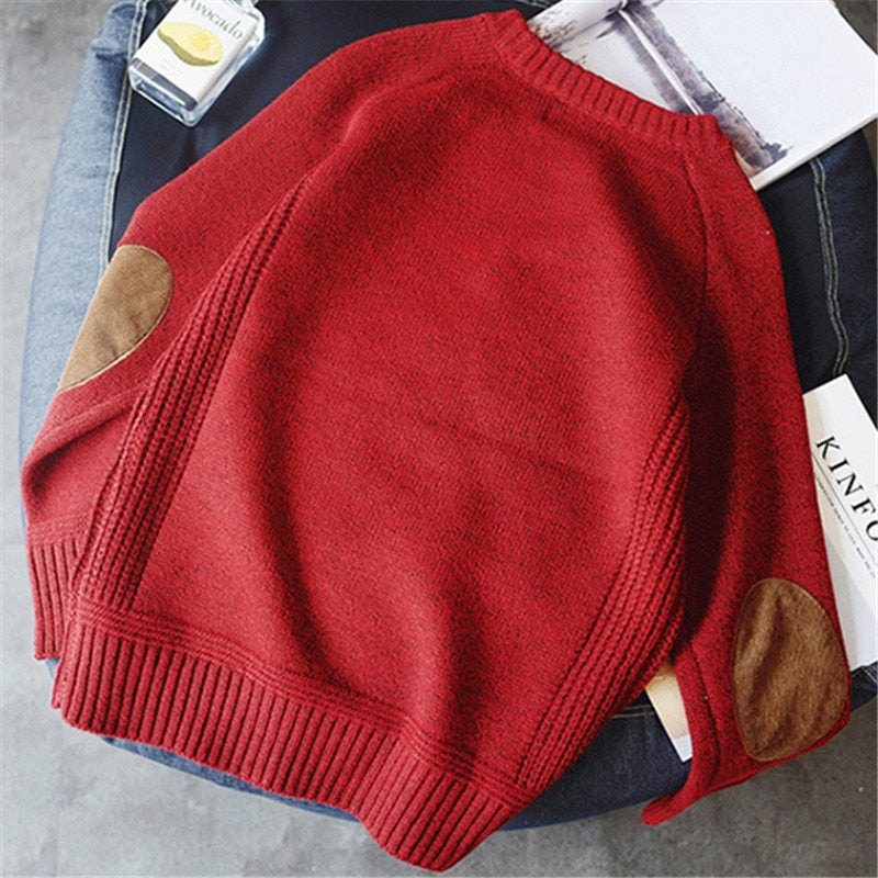 Knitted Round Neck Sweater for Men