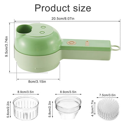 Electric Food Vegetable Chopper Slicer and Garlic Crusher Meat Grinder Machine