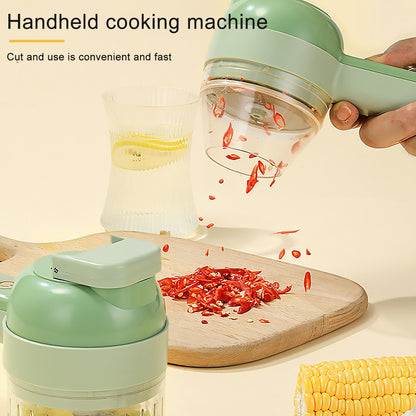 Electric Food Vegetable Chopper Slicer and Garlic Crusher Meat Grinder Machine